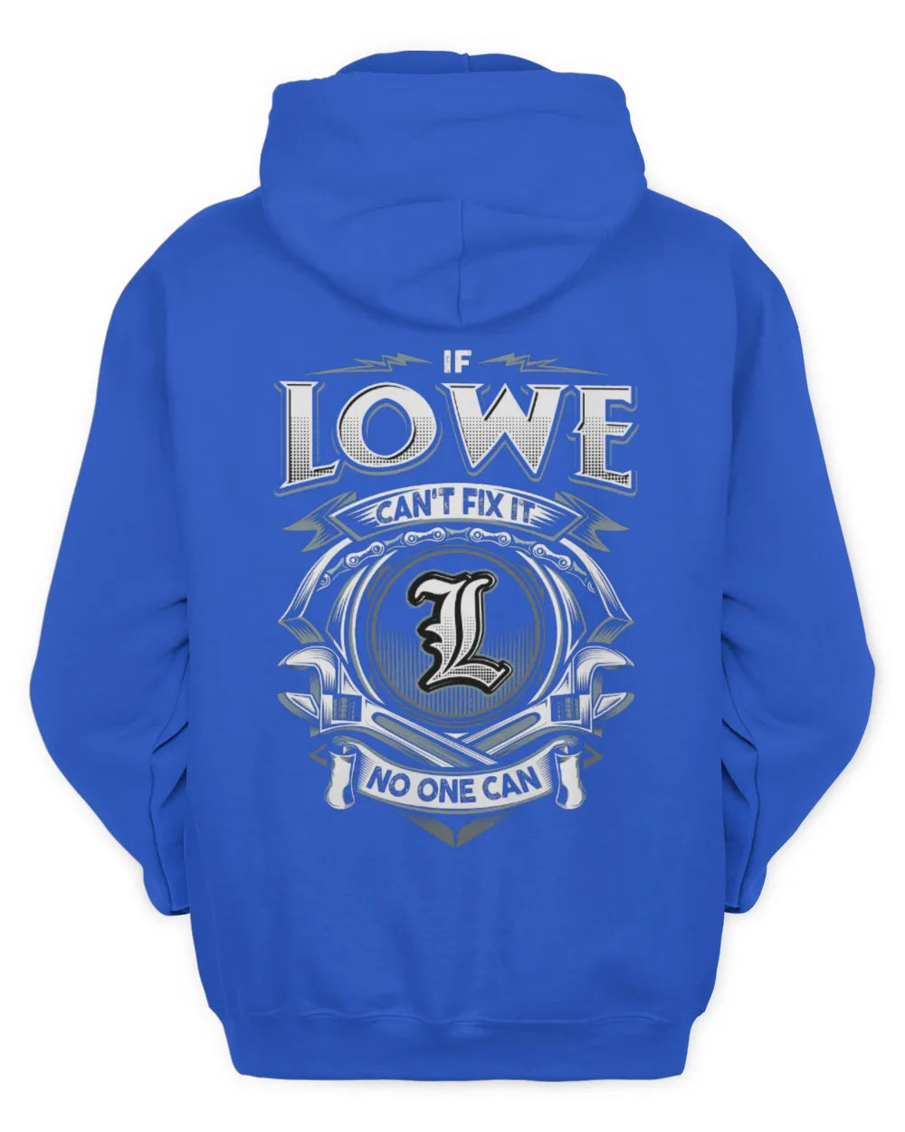 LOWE AP81-K4-626 - Personalized Ahmed Quote Apparel “If Ahmed Can't Fix It, No One Can” - Unisex Hoodie - Royal