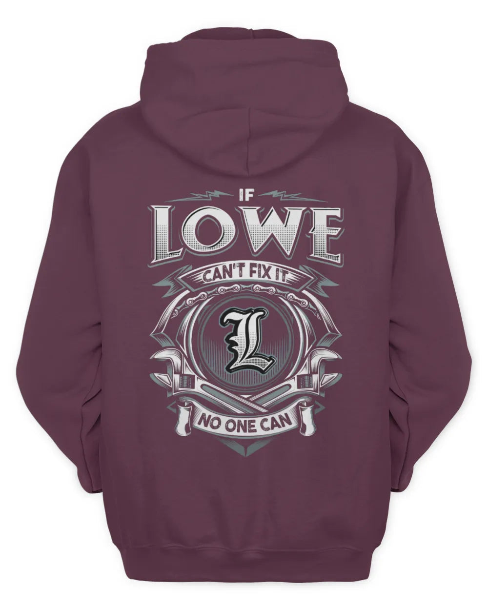LOWE AP81-K4-626 - Personalized Ahmed Quote Apparel “If Ahmed Can't Fix It, No One Can” - Unisex Hoodie - Maroon