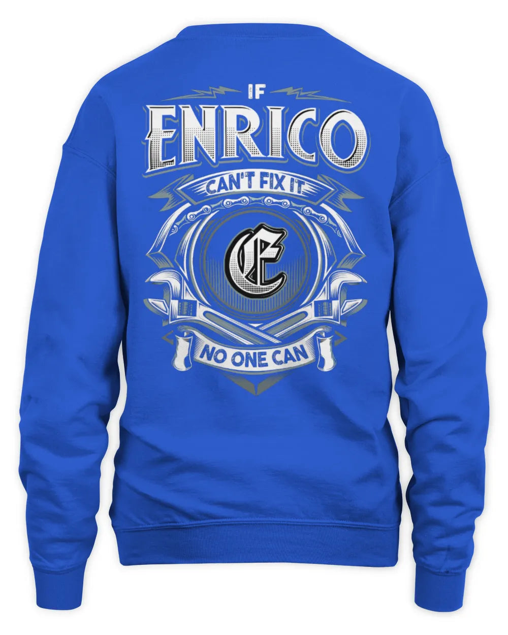 ENRICO AP81-K4-626 - Personalized Ahmed Quote Apparel “If Ahmed Can't Fix It, No One Can” - Unisex Sweatshirt - Royal