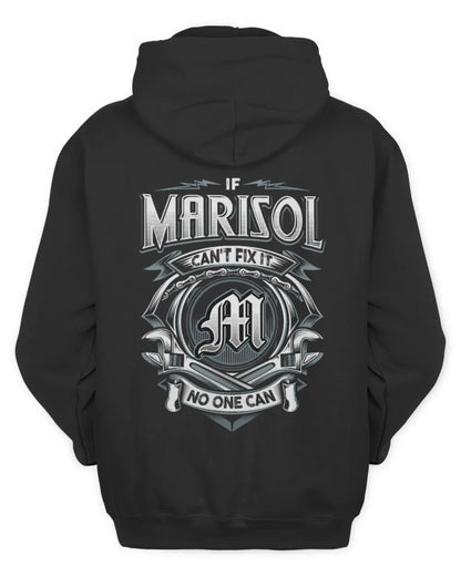 MARISOL AP81-K4-626 - Personalized Ahmed Quote Apparel “If Ahmed Can't Fix It, No One Can” - Unisex Hoodie - Black