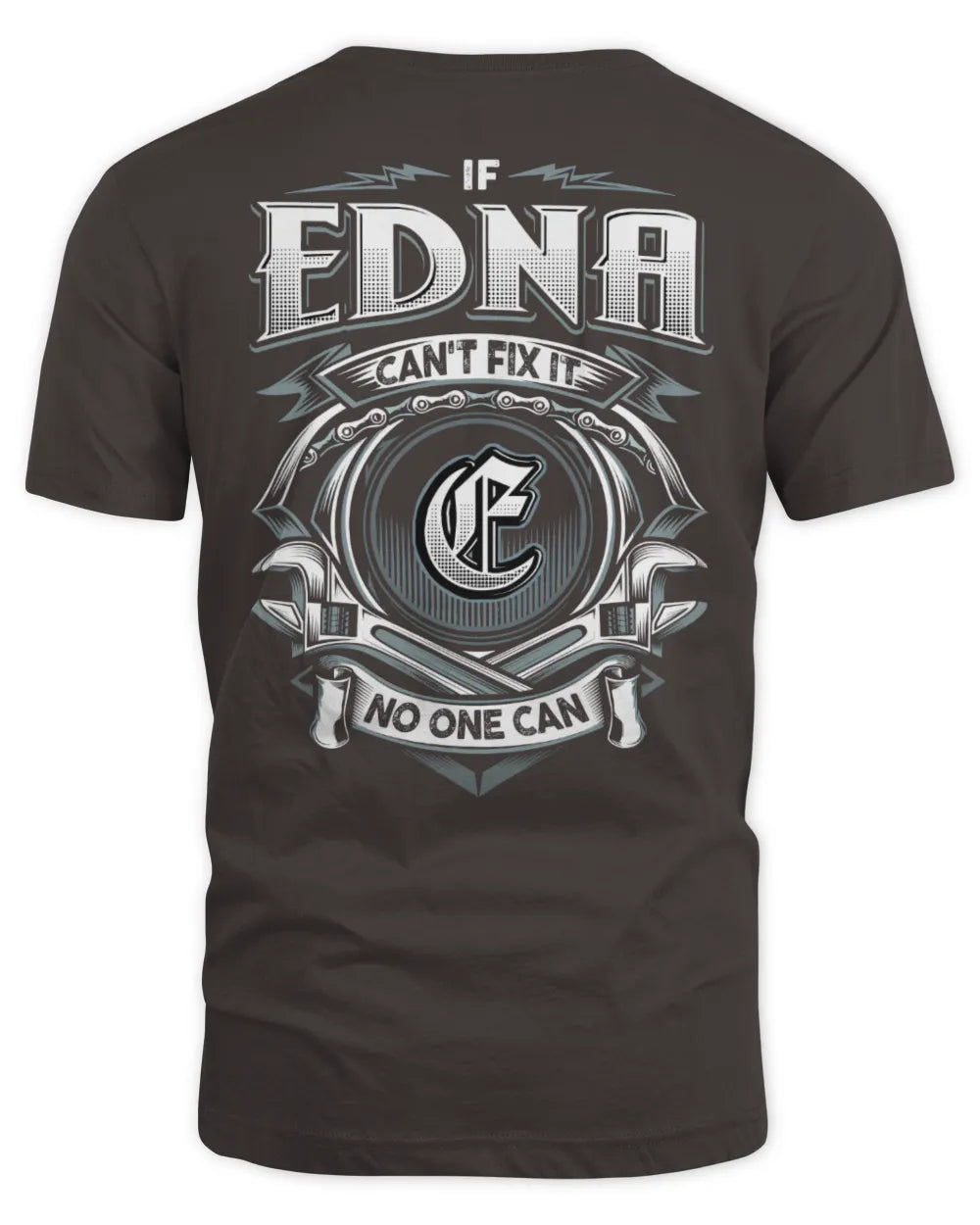 EDNA AP81-K4-626 - Personalized Ahmed Quote Apparel “If Ahmed Can't Fix It, No One Can” - Unisex Standard T-Shirt - Dark Chocolate