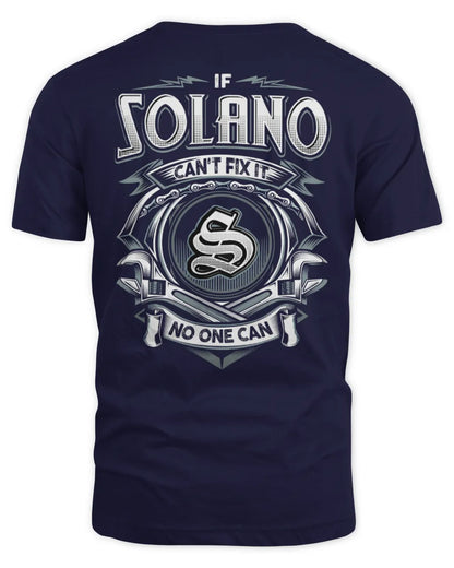 SOLANO AP81-K4-626 - Personalized Ahmed Quote Apparel “If Ahmed Can't Fix It, No One Can” - Unisex Standard T-Shirt - Navy
