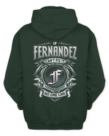 FERNANDEZ AP81-K4-626 - Personalized Ahmed Quote Apparel “If Ahmed Can't Fix It, No One Can” - Unisex Hoodie - Forest Green
