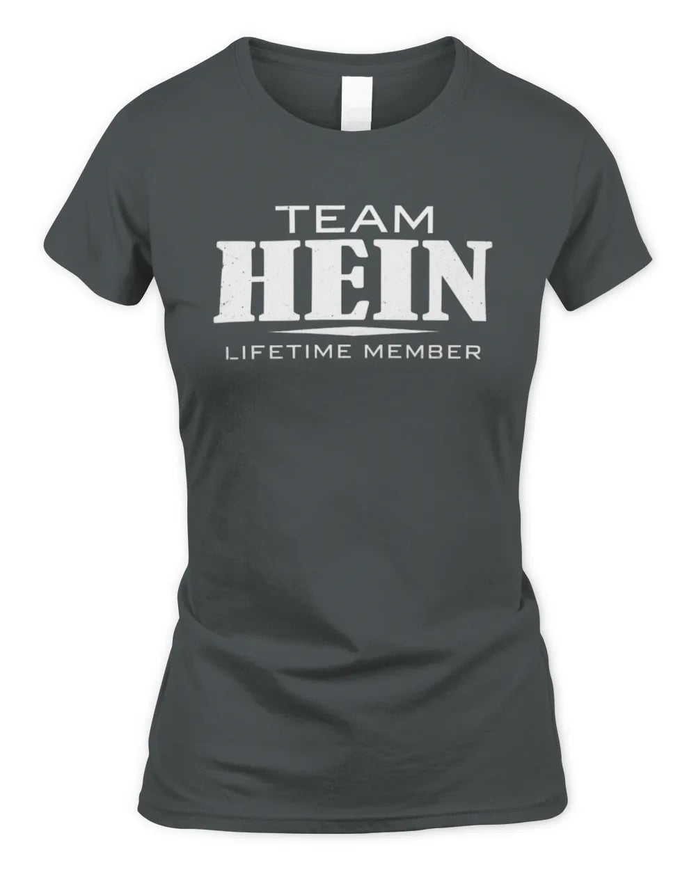 HEIN BL62-K4-128 - Personalized “Team NAME Lifetime Member” - Women's Standard T-Shirt - Charcoal
