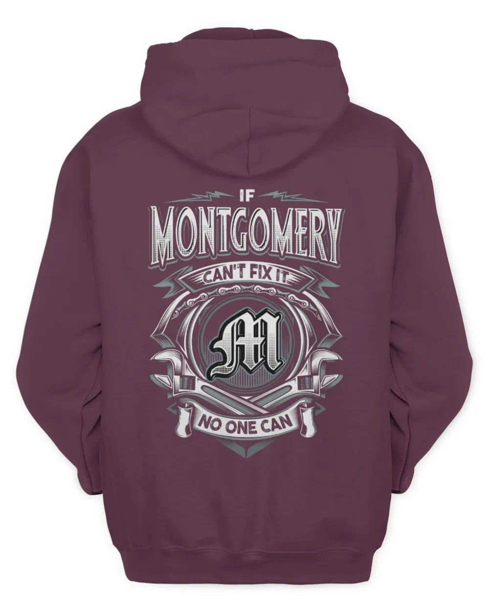 MONTGOMERY AP81-K4-626 - Personalized Ahmed Quote Apparel “If Ahmed Can't Fix It, No One Can” - Unisex Hoodie - Maroon