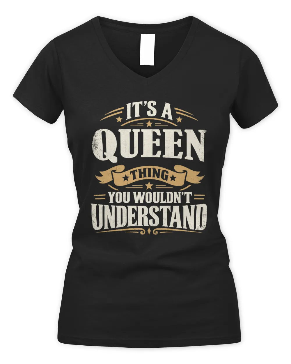 QUEEN P08 TH51 - Personalized “It’s a/an [NAME] Thing – You Wouldn’t Understand” Shirt - Women's V-Neck T-Shirt - Black