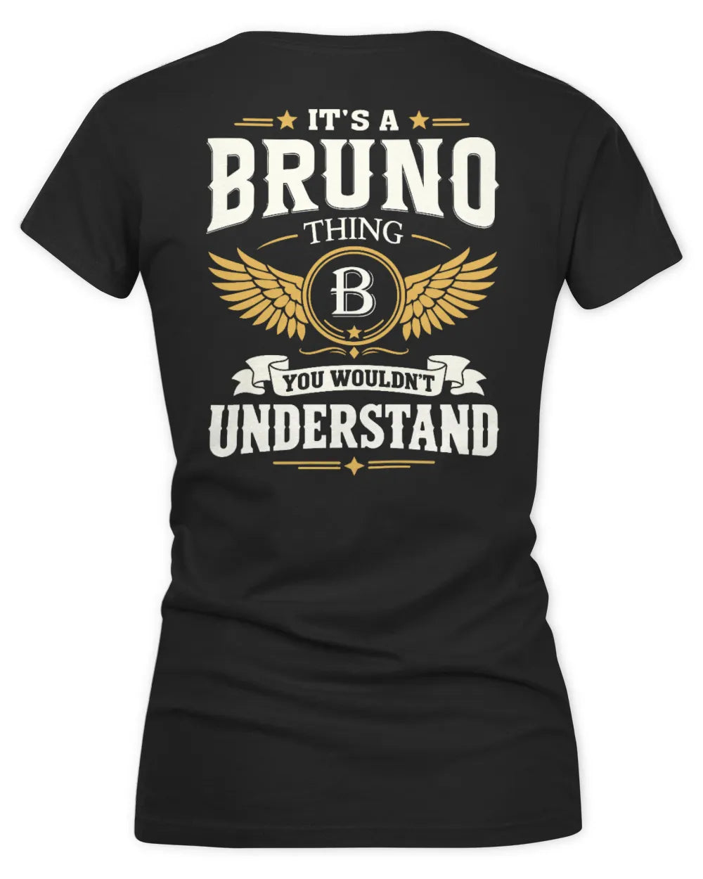BRUNO KT06-M008 It’s a [NAME] Thing – You Wouldn’t Understand | Personalized Vintage T-Shirt - Women's V-Neck T-Shirt - Black