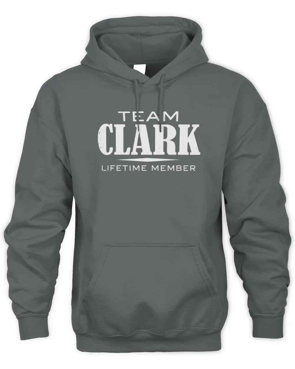 CLARK BL62-K4-128 - Personalized “Team NAME Lifetime Member” - Unisex Hoodie - Charcoal