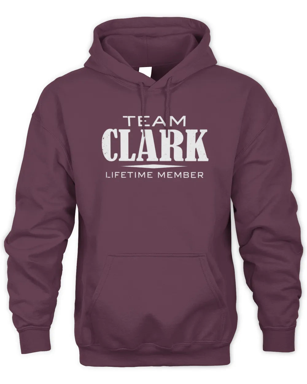 CLARK BL62-K4-128 - Personalized “Team NAME Lifetime Member” - Unisex Hoodie - Maroon