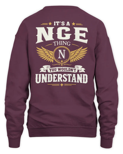 NGE KT06-M008 It’s a [NAME] Thing – You Wouldn’t Understand | Personalized Vintage T-Shirt - Unisex Sweatshirt - Maroon