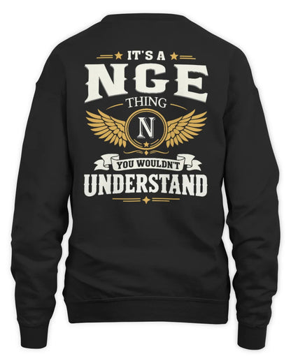 NGE KT06-M008 It’s a [NAME] Thing – You Wouldn’t Understand | Personalized Vintage T-Shirt - Unisex Sweatshirt - Black