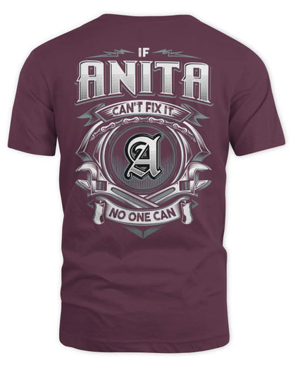 ANITA AP81-K4-626 - Personalized Ahmed Quote Apparel “If Ahmed Can't Fix It, No One Can” - Unisex Standard T-Shirt - Maroon