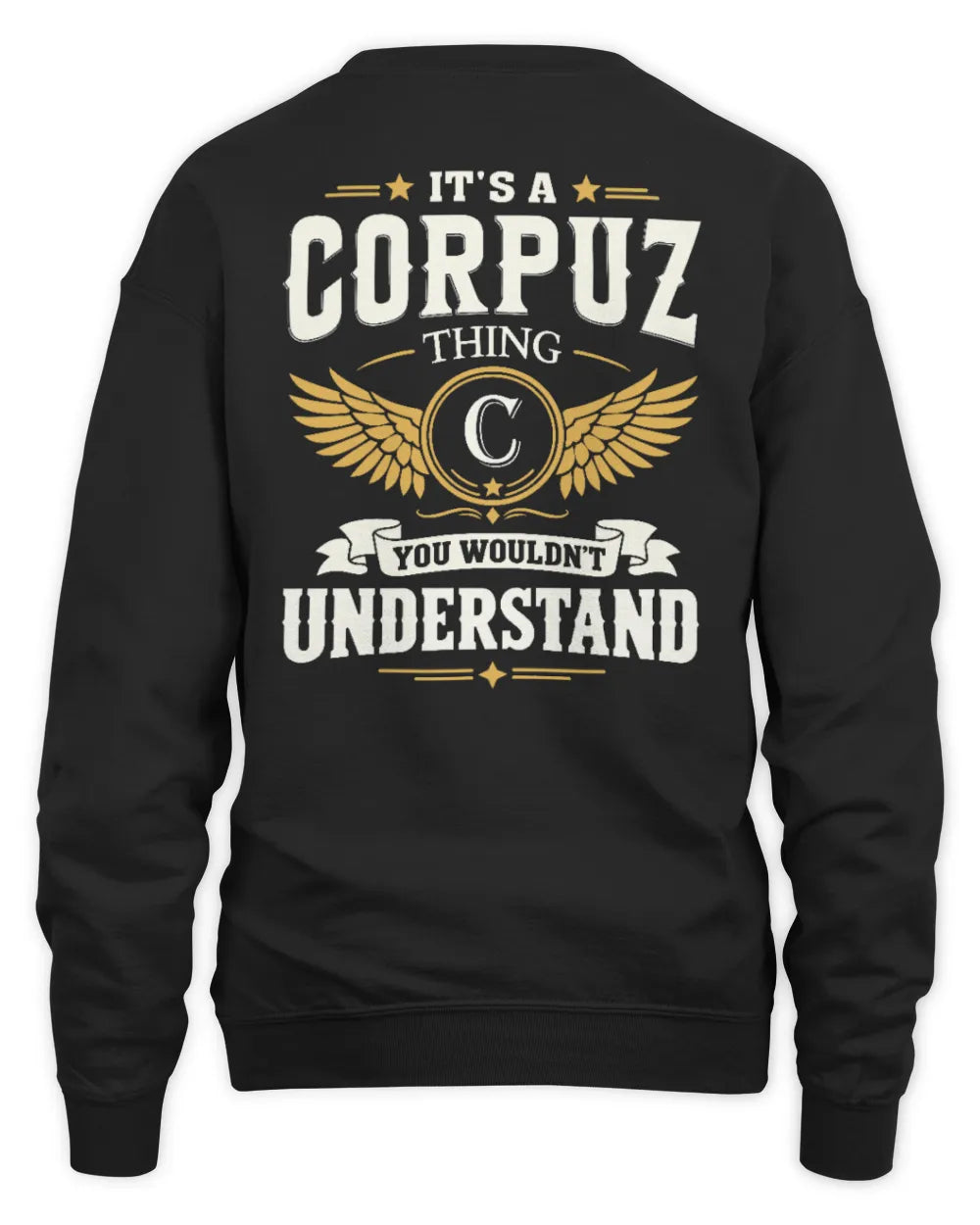 CORPUZ KT06-M008 It’s a [NAME] Thing – You Wouldn’t Understand | Personalized Vintage T-Shirt - Unisex Sweatshirt - Black