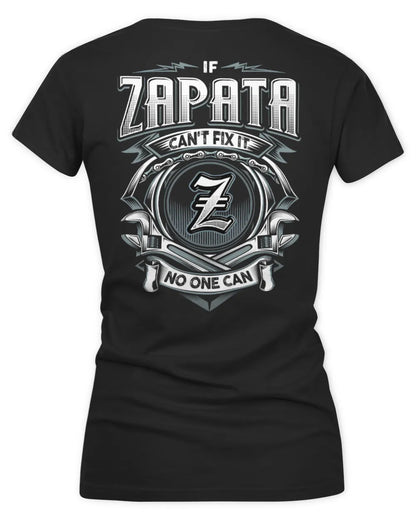 ZAPATA AP81-K4-626 - Personalized Ahmed Quote Apparel “If Ahmed Can't Fix It, No One Can” - Women's V-Neck T-Shirt - Black