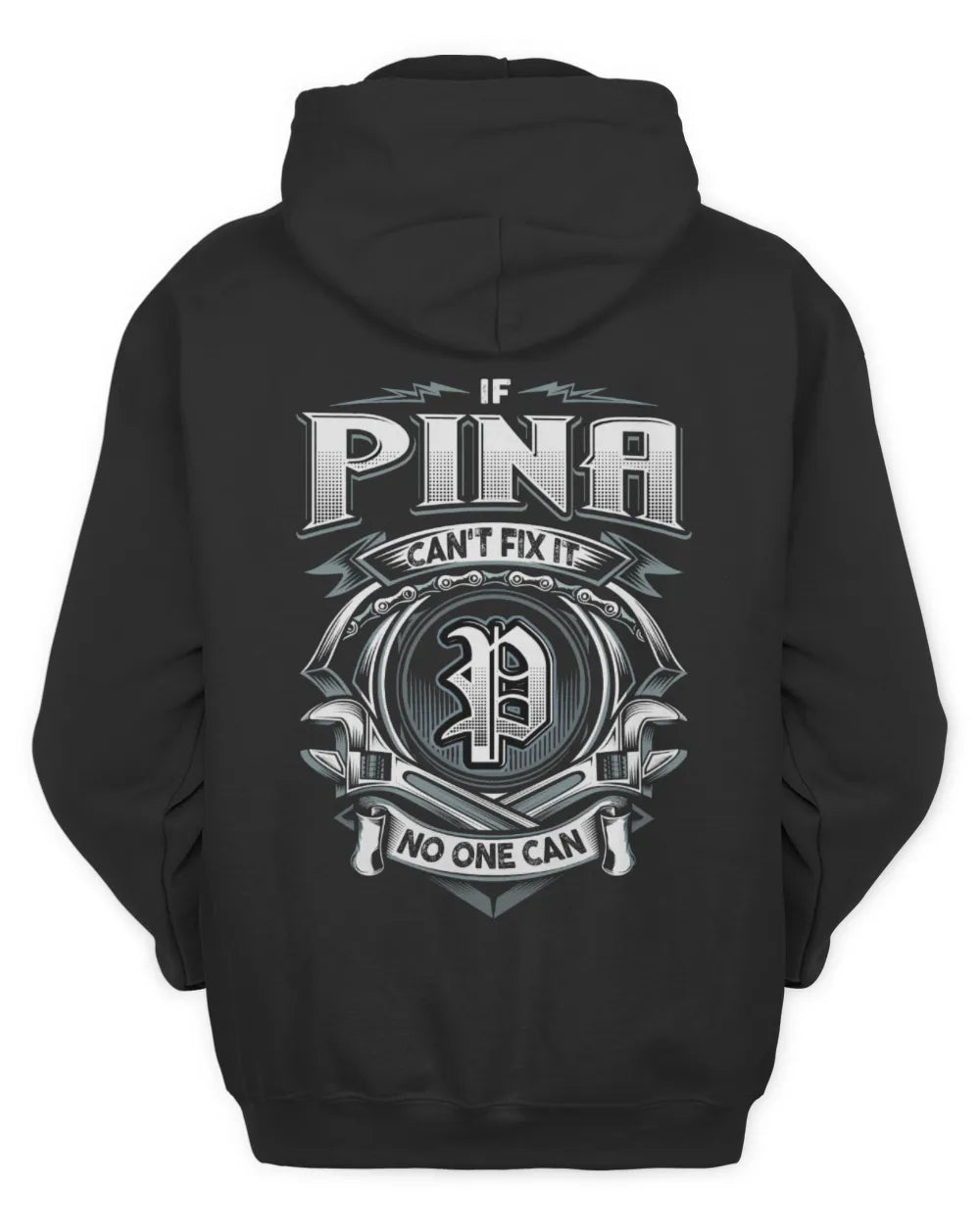 PINA AP81-K4-626 - Personalized Ahmed Quote Apparel “If Ahmed Can't Fix It, No One Can” - Unisex Hoodie - Black