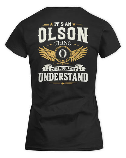 OLSON KT06-M008 It’s a [NAME] Thing – You Wouldn’t Understand | Personalized Vintage T-Shirt - Women's Standard T-Shirt - Black