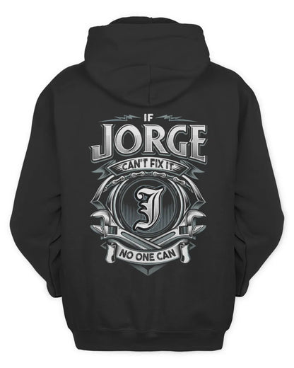 JORGE AP81-K4-626 - Personalized Ahmed Quote Apparel “If Ahmed Can't Fix It, No One Can” - Unisex Hoodie - Black