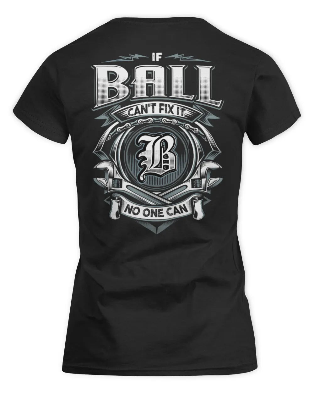 BALL AP81-K4-626 - Personalized Ahmed Quote Apparel “If Ahmed Can't Fix It, No One Can” - Women's Standard T-Shirt - Black