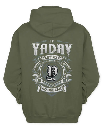 YADAV AP81-K4-626 - Personalized Ahmed Quote Apparel “If Ahmed Can't Fix It, No One Can” - Unisex Hoodie - Military Green