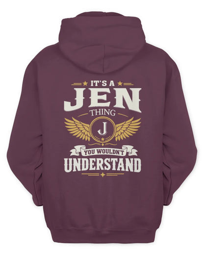 JEN KT06-M008 It’s a [NAME] Thing – You Wouldn’t Understand | Personalized Vintage T-Shirt - Unisex Hoodie - Maroon