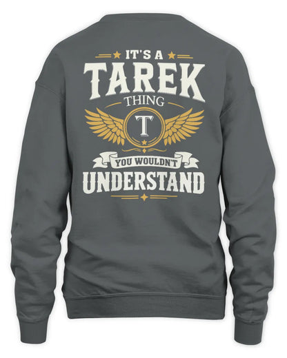 TAREK KT06-M008 It’s a [NAME] Thing – You Wouldn’t Understand | Personalized Vintage T-Shirt - Unisex Sweatshirt - Charcoal