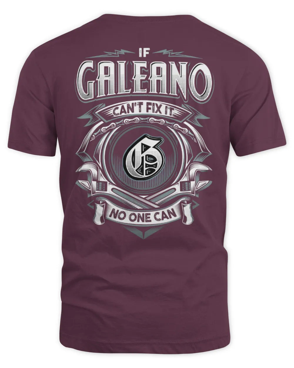 GALEANO AP81-K4-626 - Personalized Ahmed Quote Apparel “If Ahmed Can't Fix It, No One Can” - Unisex Standard T-Shirt - Maroon