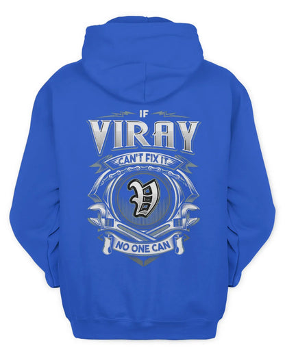 VIRAY AP81-K4-626 - Personalized Ahmed Quote Apparel “If Ahmed Can't Fix It, No One Can” - Unisex Hoodie - Royal