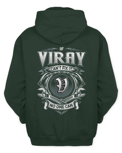 VIRAY AP81-K4-626 - Personalized Ahmed Quote Apparel “If Ahmed Can't Fix It, No One Can” - Unisex Hoodie - Forest Green