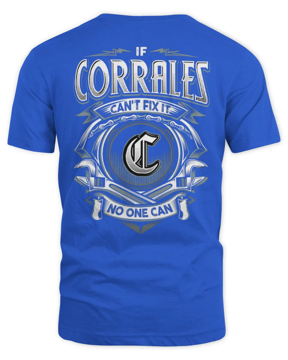 CORRALES AP81-K4-626 - Personalized Ahmed Quote Apparel “If Ahmed Can't Fix It, No One Can” - Unisex Standard T-Shirt - Royal