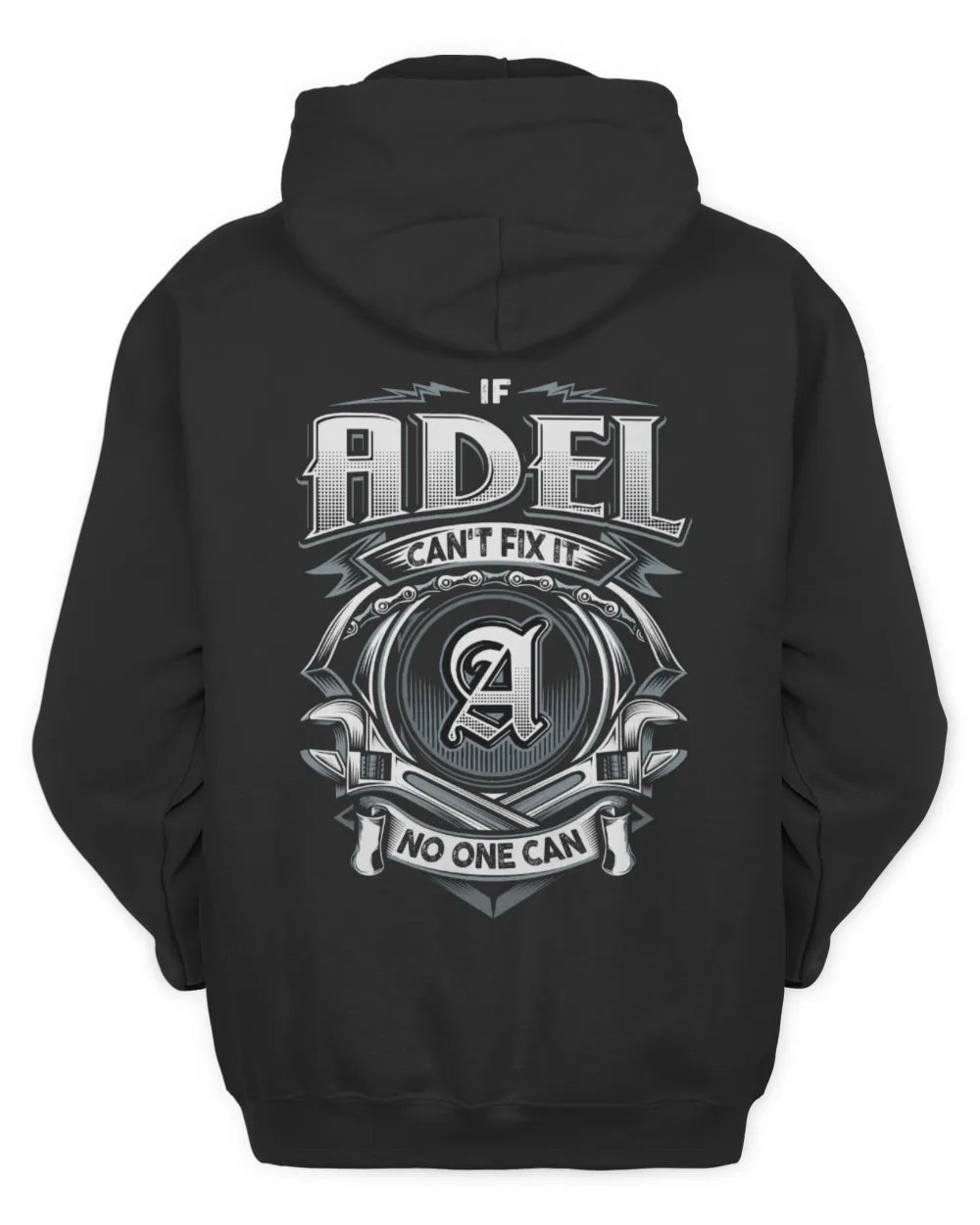 ADEL AP81-K4-626 - Personalized Ahmed Quote Apparel “If Ahmed Can't Fix It, No One Can” - Unisex Hoodie - Black