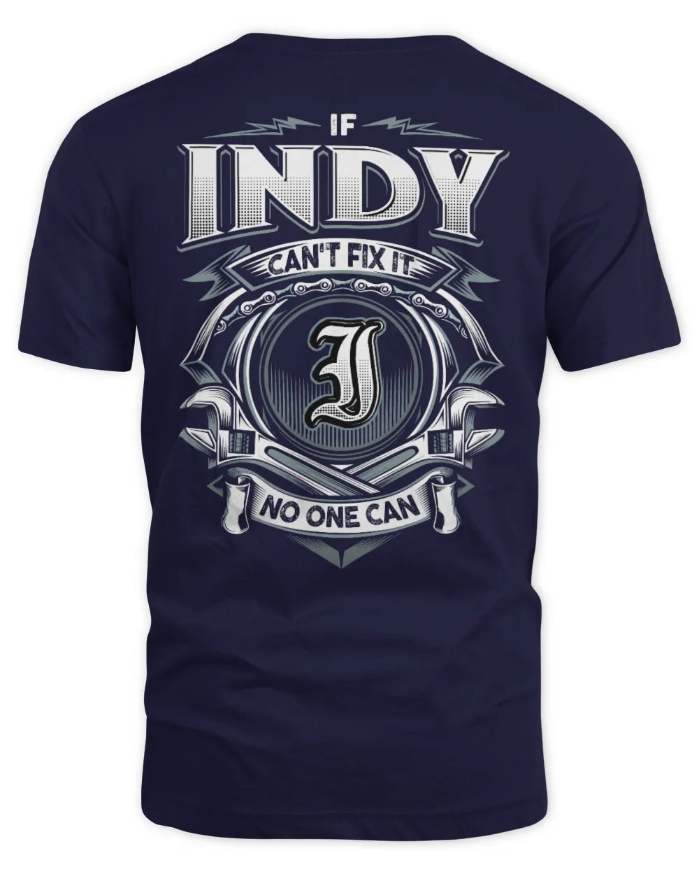 INDY AP81-K4-626 - Personalized Ahmed Quote Apparel “If Ahmed Can't Fix It, No One Can” - Unisex Standard T-Shirt - Navy