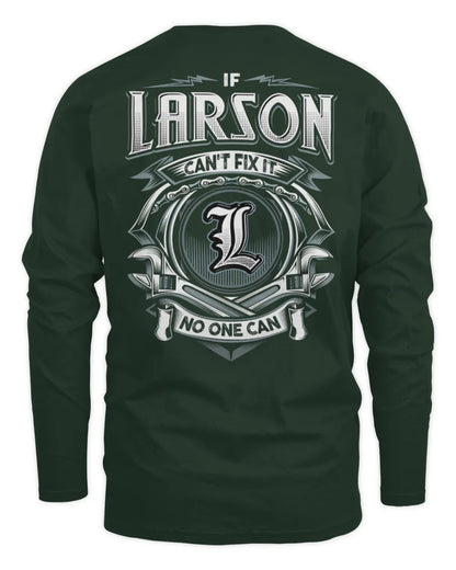 LARSON AP81-K4-626 - Personalized Ahmed Quote Apparel “If Ahmed Can't Fix It, No One Can” - Men's Long Sleeved T-Shirt - Forest Green