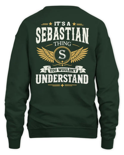 SEBASTIAN KT06-M008 It’s a [NAME] Thing – You Wouldn’t Understand | Personalized Vintage T-Shirt - Unisex Sweatshirt - Forest Green