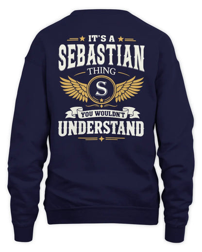 SEBASTIAN KT06-M008 It’s a [NAME] Thing – You Wouldn’t Understand | Personalized Vintage T-Shirt - Unisex Sweatshirt - Navy