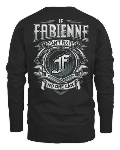 FABIENNE AP81-K4-626 - Personalized Ahmed Quote Apparel “If Ahmed Can't Fix It, No One Can” - Men's Long Sleeved T-Shirt - Black
