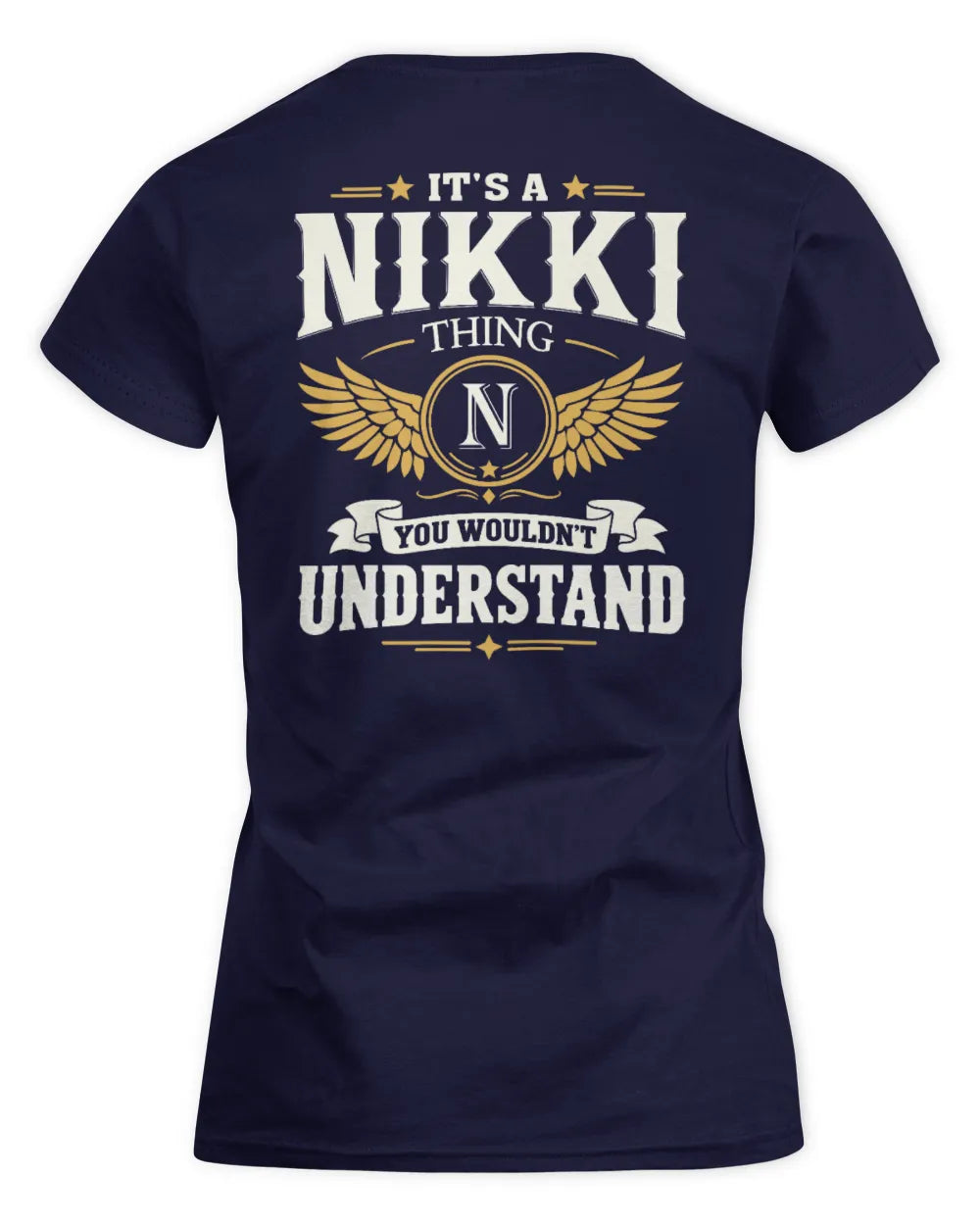 NIKKI KT06-M008 It’s a [NAME] Thing – You Wouldn’t Understand | Personalized Vintage T-Shirt - Women's Standard T-Shirt - Navy