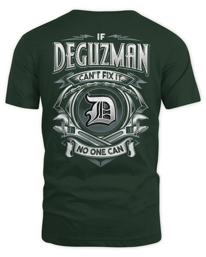 DEGUZMAN AP81-K4-626 - Personalized Ahmed Quote Apparel “If Ahmed Can't Fix It, No One Can” - Unisex Standard T-Shirt - Forest Green