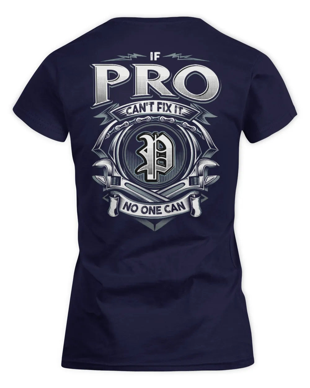 PRO AP81-K4-626 - Personalized Ahmed Quote Apparel “If Ahmed Can't Fix It, No One Can” - Women's Standard T-Shirt - Navy