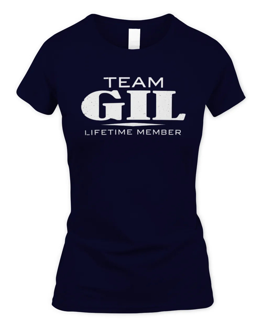 GIL BL62-K4-128 - Personalized “Team NAME Lifetime Member” - Women's Standard T-Shirt - Navy