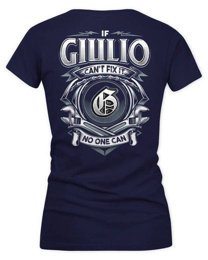 GIULIO AP81-K4-626 - Personalized Ahmed Quote Apparel “If Ahmed Can't Fix It, No One Can” - Women's V-Neck T-Shirt - Navy