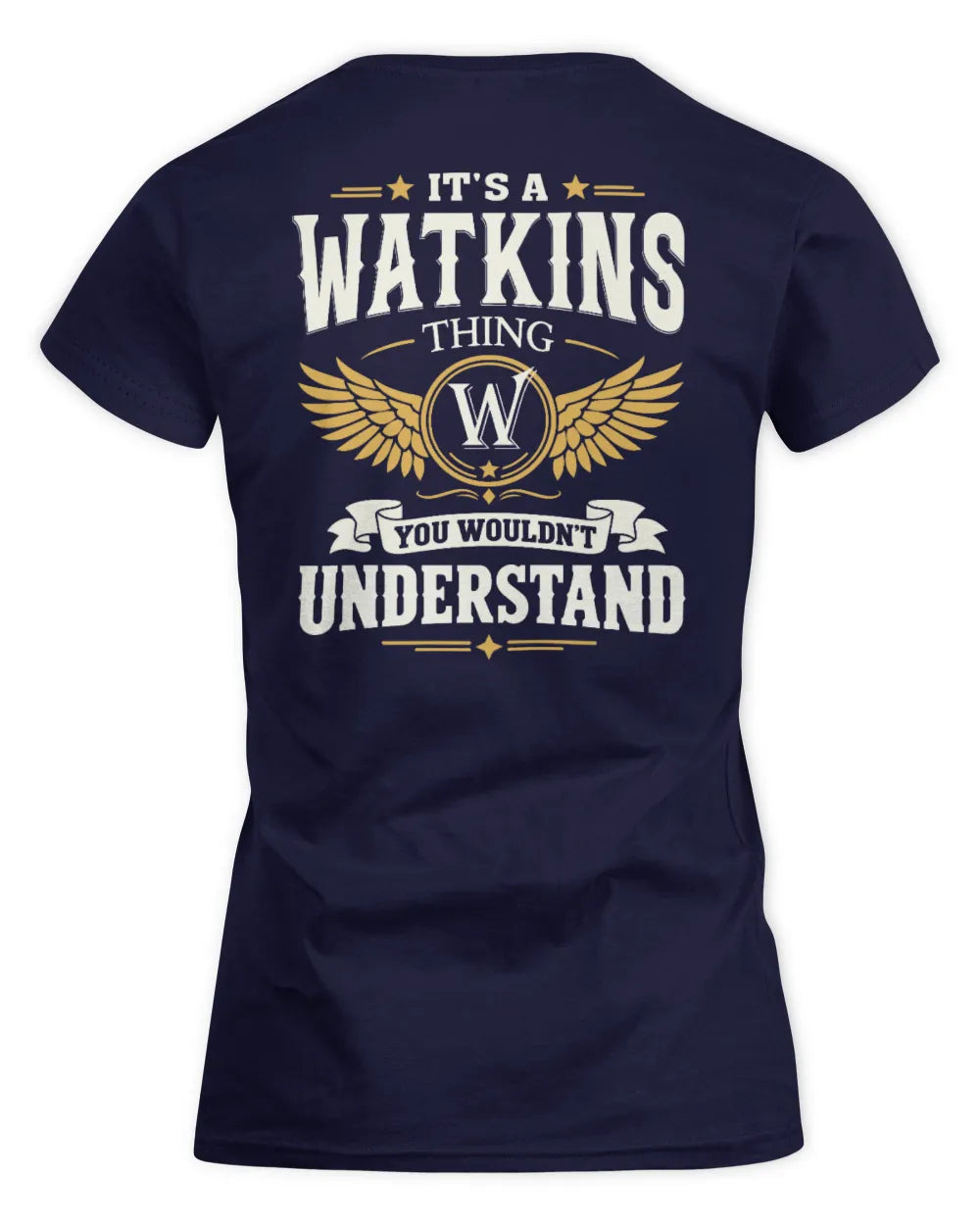 WATKINS KT06-M008 It’s a [NAME] Thing – You Wouldn’t Understand | Personalized Vintage T-Shirt - Women's Standard T-Shirt - Navy