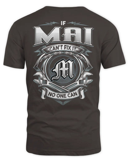 MAI AP81-K4-626 - Personalized Ahmed Quote Apparel “If Ahmed Can't Fix It, No One Can” - Unisex Standard T-Shirt - Dark Chocolate