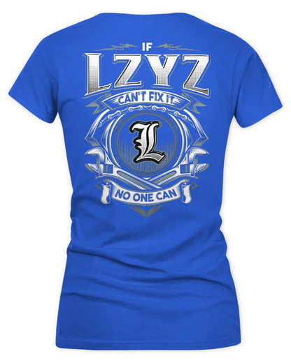 LZYZ AP81-K4-626 - Personalized Ahmed Quote Apparel “If Ahmed Can't Fix It, No One Can” - Women's V-Neck T-Shirt - Royal