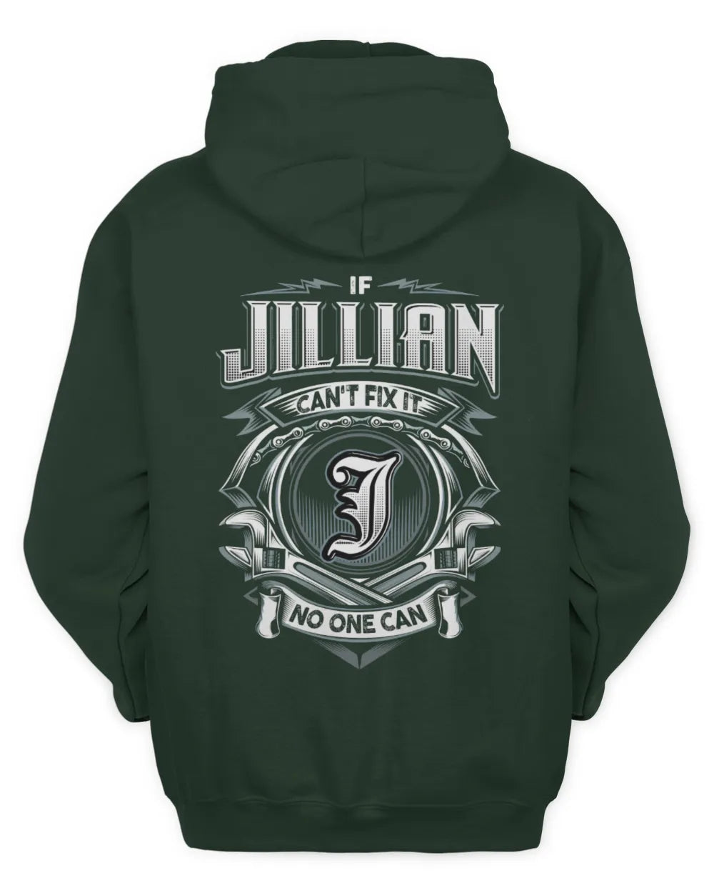 JILLIAN AP81-K4-626 - Personalized Ahmed Quote Apparel “If Ahmed Can't Fix It, No One Can” - Unisex Hoodie - Forest Green