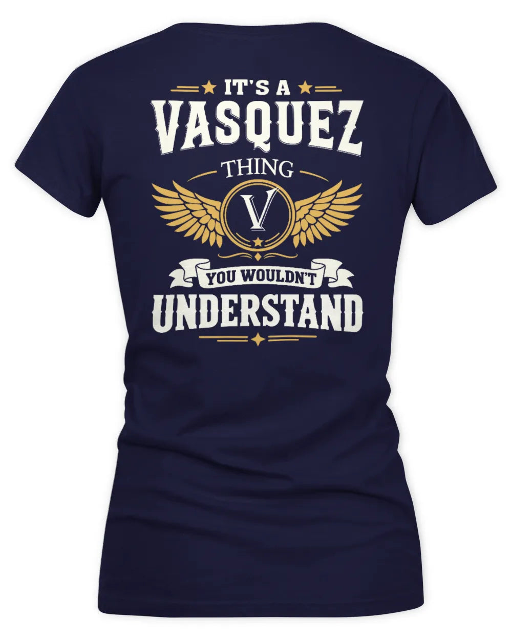 VASQUEZ KT06-M008 It’s a [NAME] Thing – You Wouldn’t Understand | Personalized Vintage T-Shirt - Women's V-Neck T-Shirt - Navy