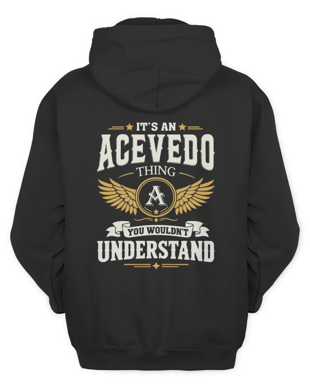ACEVEDO KT06-M008 It’s a [NAME] Thing – You Wouldn’t Understand | Personalized Vintage T-Shirt - Unisex Hoodie - Black