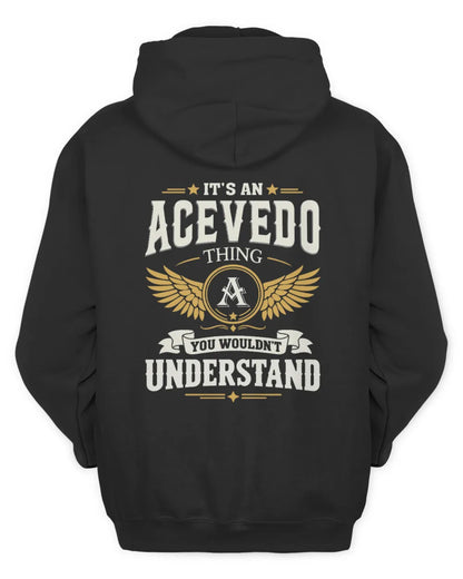 ACEVEDO KT06-M008 It’s a [NAME] Thing – You Wouldn’t Understand | Personalized Vintage T-Shirt - Unisex Hoodie - Black
