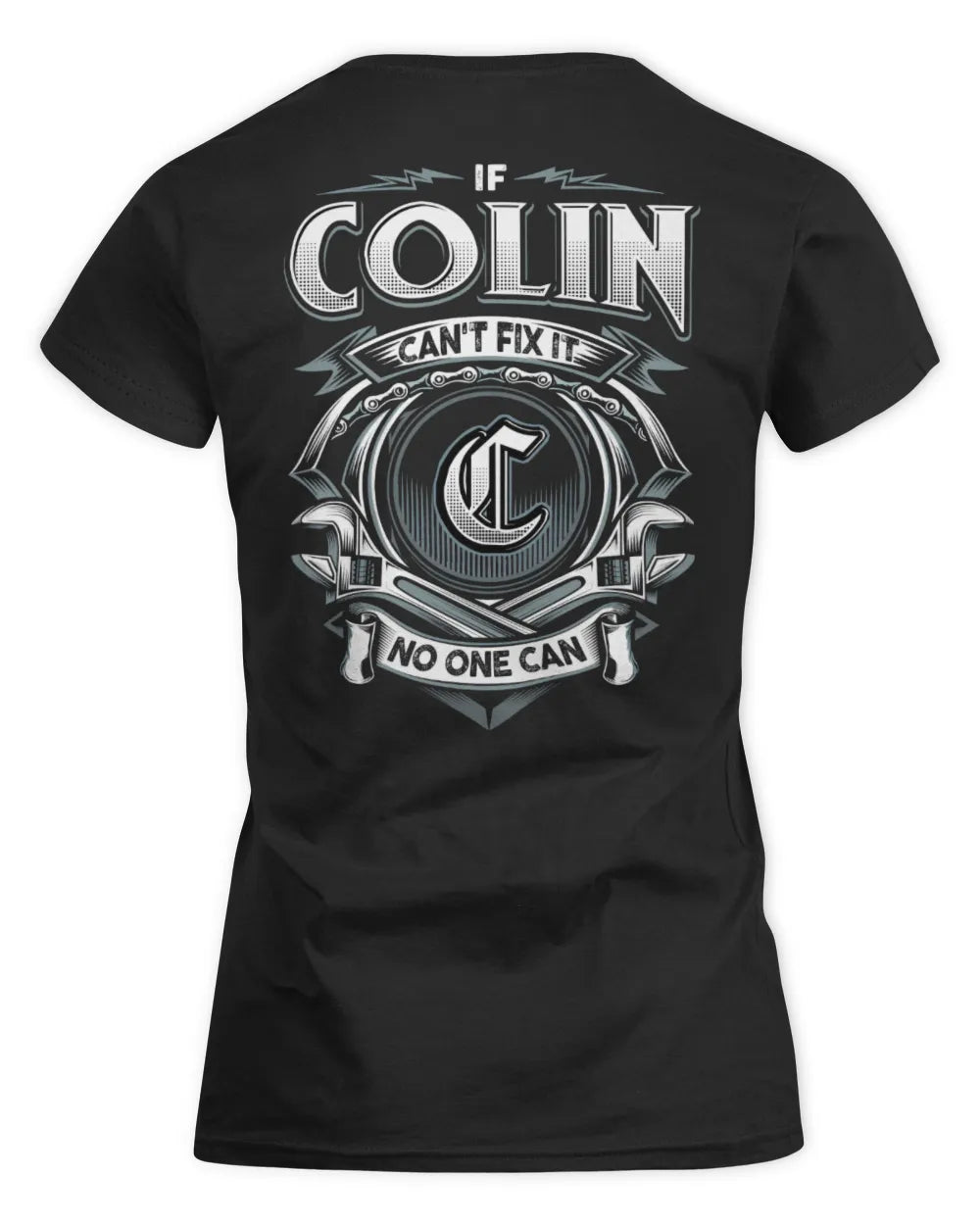 COLIN AP81-K4-626 - Personalized Ahmed Quote Apparel “If Ahmed Can't Fix It, No One Can” - Women's Standard T-Shirt - Black