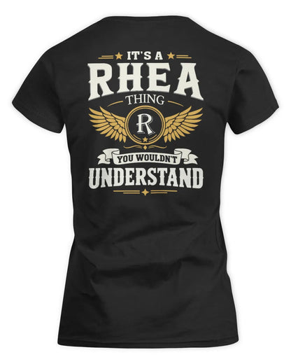 RHEA KT06-M008 It’s a [NAME] Thing – You Wouldn’t Understand | Personalized Vintage T-Shirt - Women's Standard T-Shirt - Black