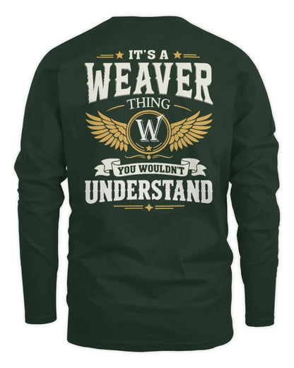 WEAVER KT06-M008 It’s a [NAME] Thing – You Wouldn’t Understand | Personalized Vintage T-Shirt - Men's Long Sleeved T-Shirt - Forest Green